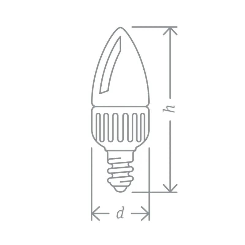 Лампа светодиодная LED 7Вт Е14 230В 2700К NLL-C37-7-230-2.7K-E14-FR-DIMM диммируемая | 94376 | Navig